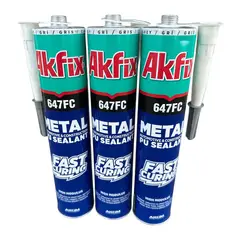 AKFIX - Pack x3 Sello Poliuretano Tubo 310ml 647 FC Secado Rapido