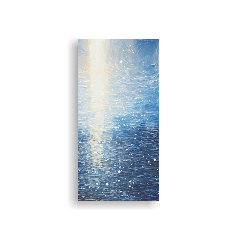 GENERICO - Cuadro Lienzo Decorativo Luminoso Puntillismo 80x160 Cm