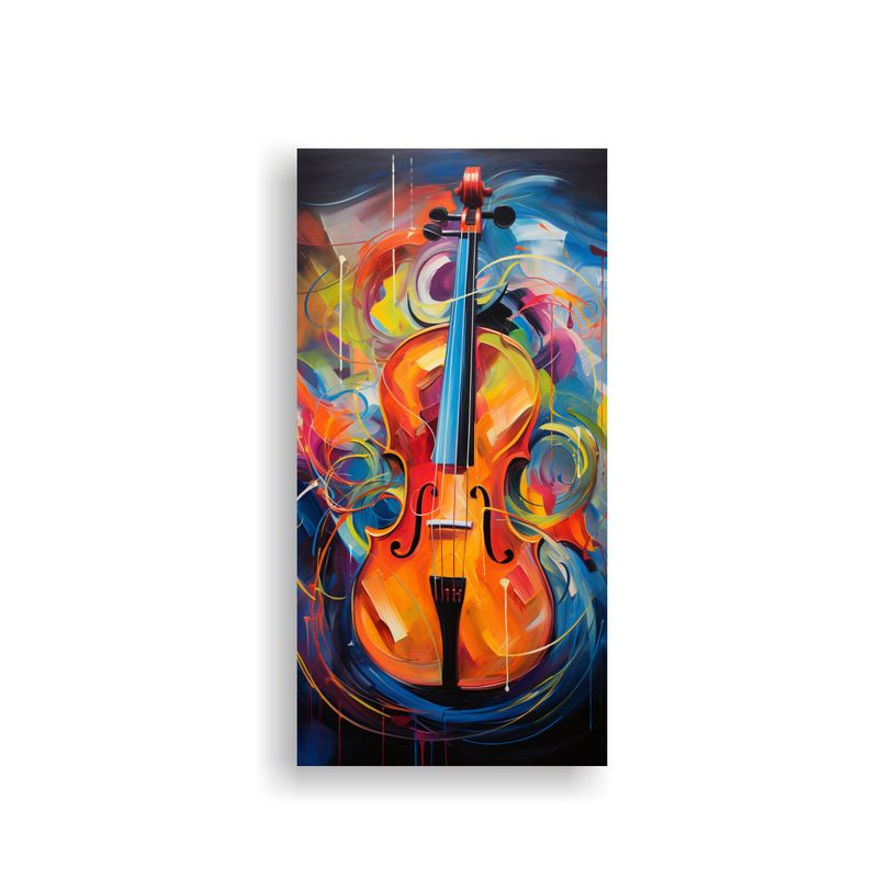 GENERICO - Tela En Bastidor Composición Creativa De Arte 60x120 Cm