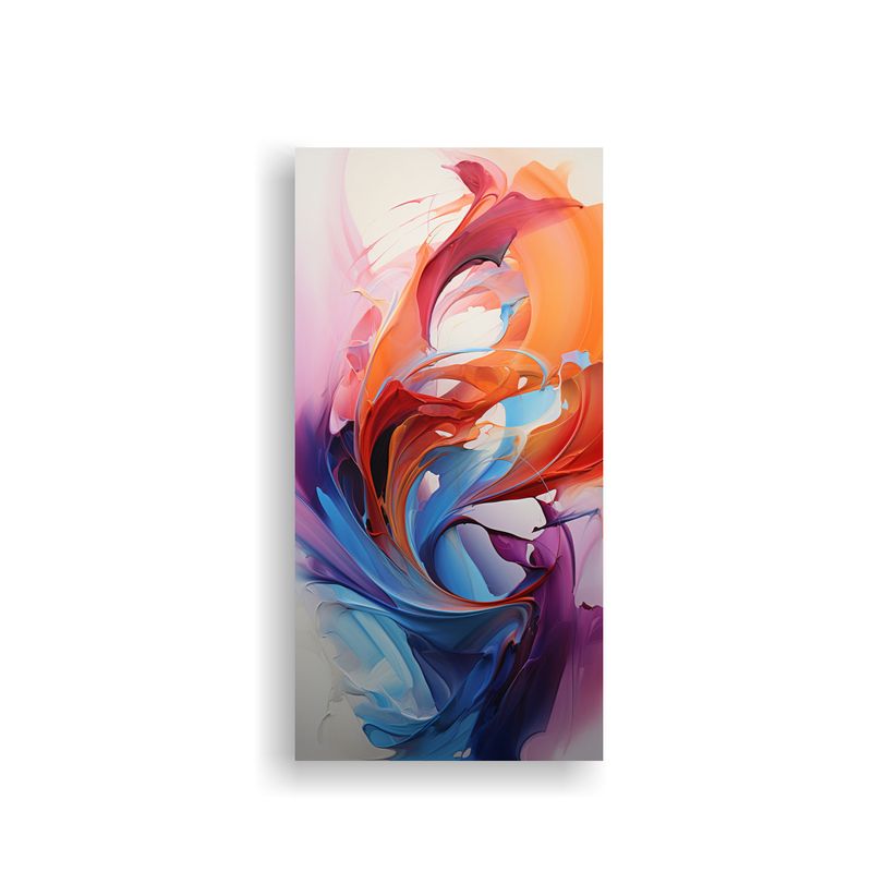 GENERICO - Arte De Pared Moderno Simetría Pintura Abstracta 40x80 Cm