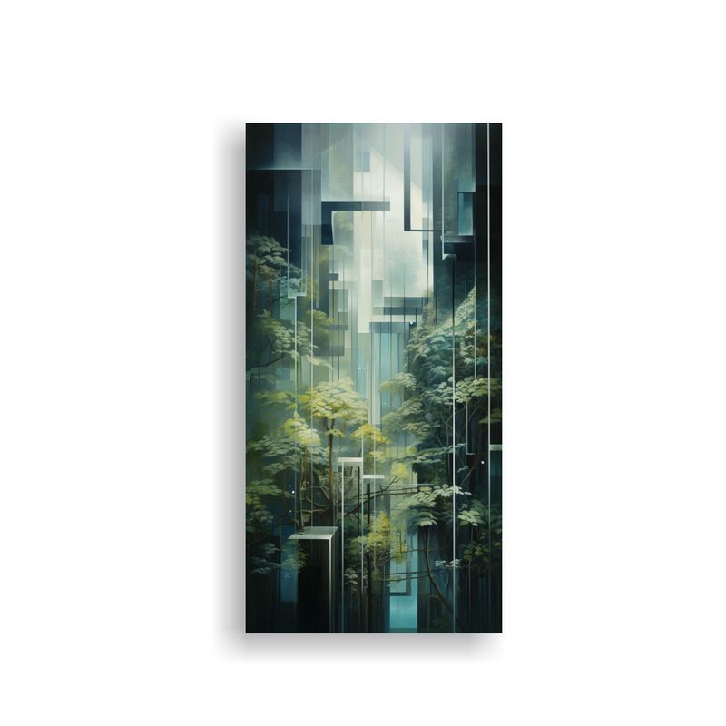 GENERICO - Cuadro Abstracto Arquitectura Y Decoración 70x140 Cm