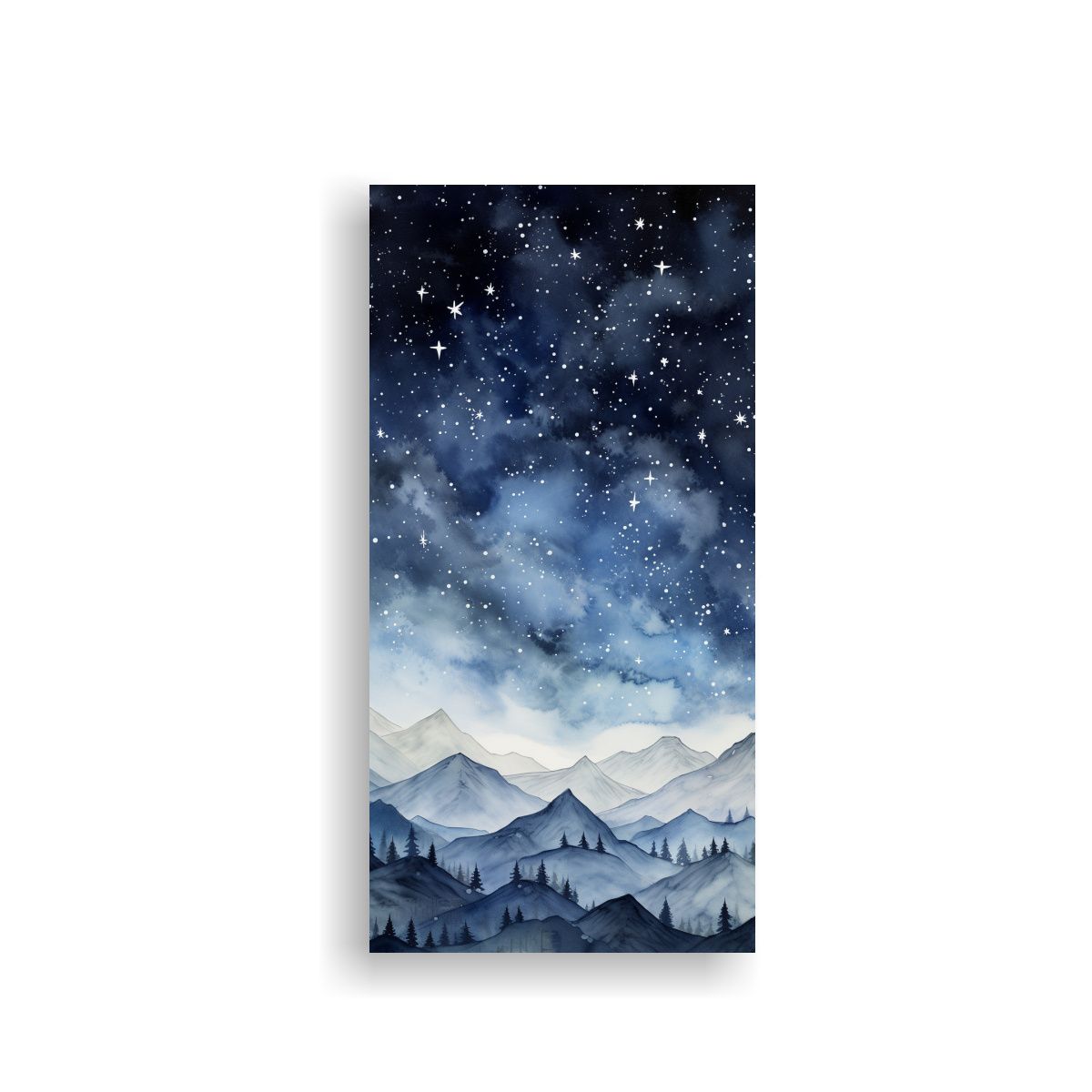 GENERICO - Pintura De Paisaje De Montaña Con Estilo 40x80 Cm