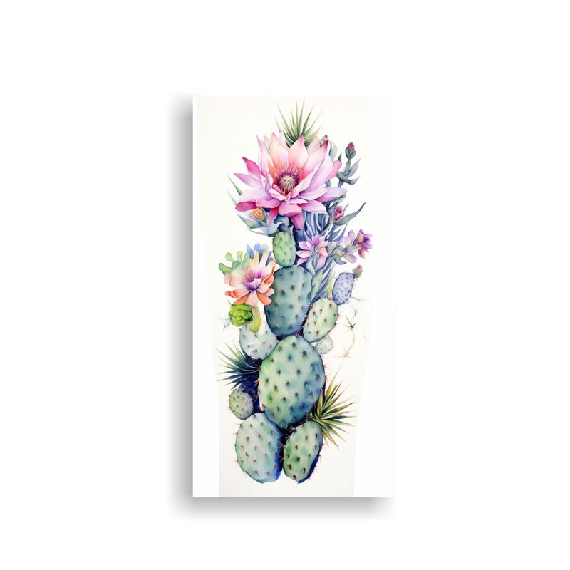 GENERICO - Pinturas De Cactus En Acuarelas Con Movimiento Y 70x140 Cm
