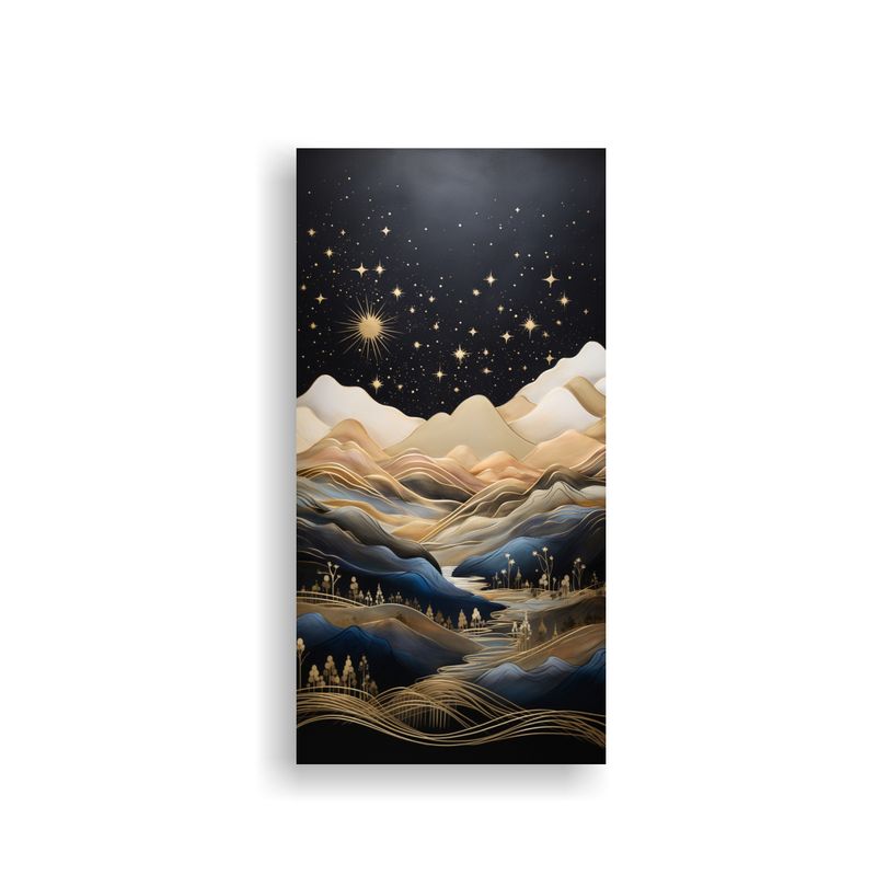 GENERICO - Paisaje De Montaña Elegante Con Estilo Intenso 40x80 Cm