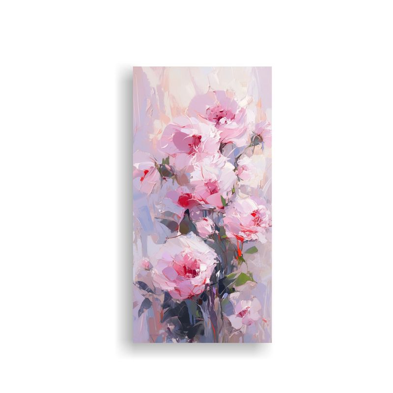 GENERICO - Cuadro De Flores En Lienzo Inspirador En Colores 60x120 Cm
