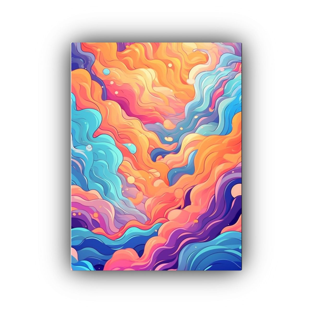 GENERICO - Cuadro Sublimado Bastidor Madera Arte Digital 80x120 Cm