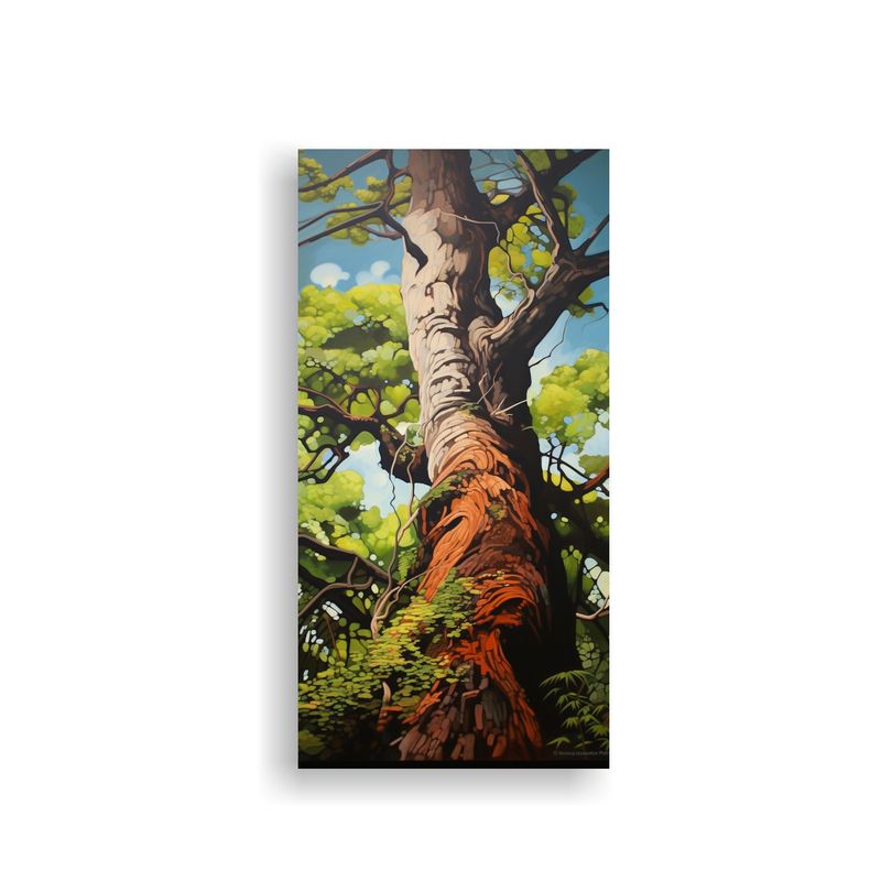 GENERICO - Cuadro Moderno De Inspiración Árbol Kauri 50x100 Cm