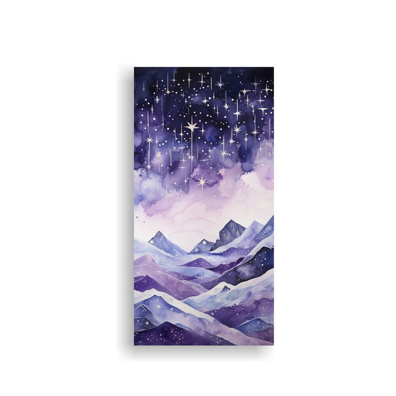 GENERICO - Cuadro Montañoso Clásico Con Estilo Elegante 50x100 Cm