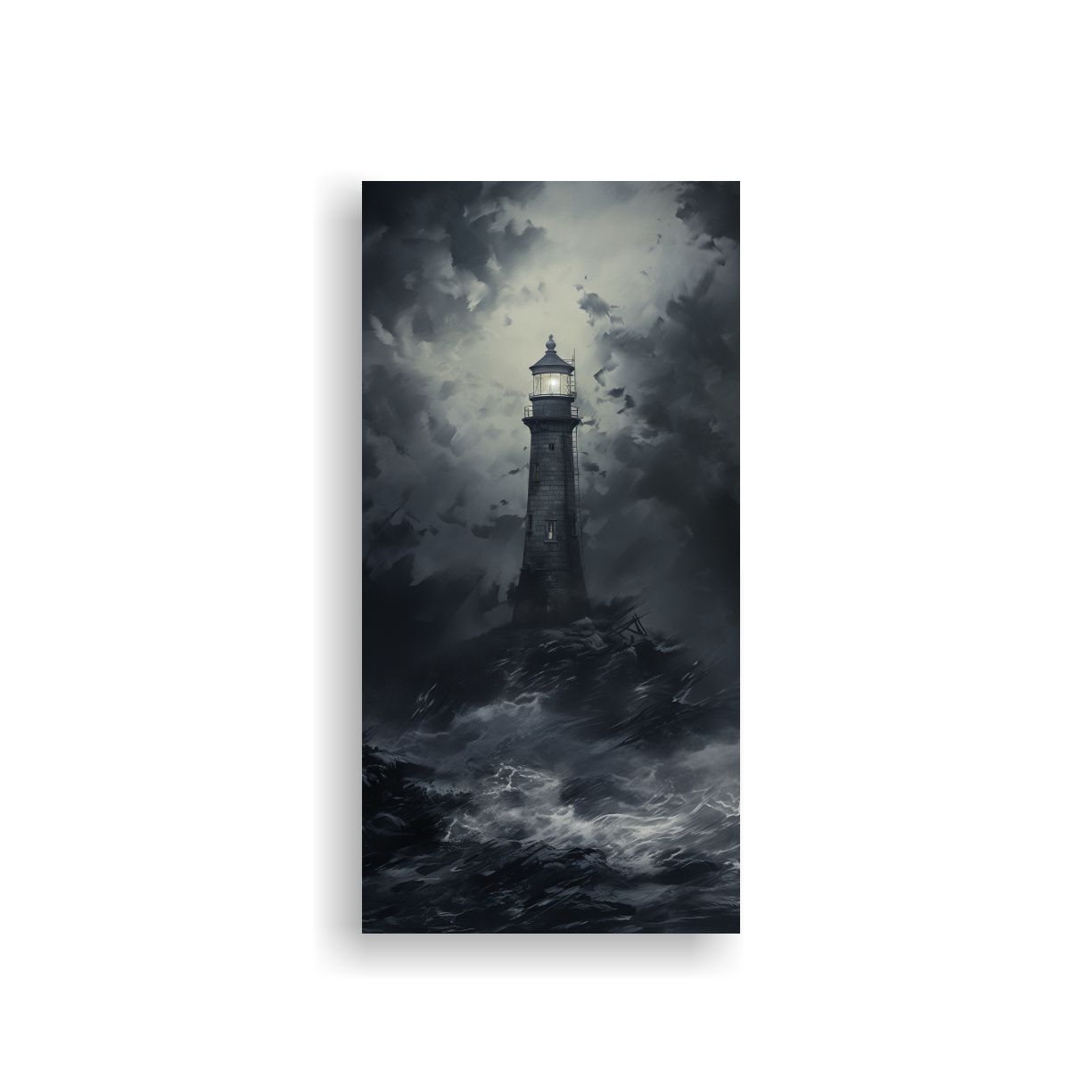 GENERICO - Pintura Decorativa Adorable El Eco Solitario De 30x60 Cm