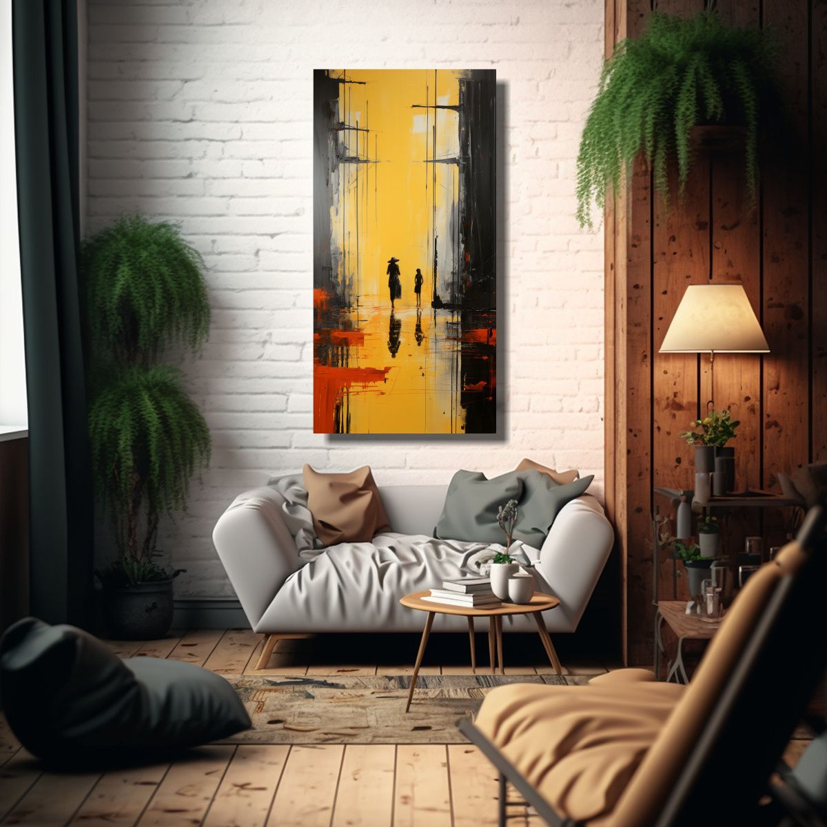 GENERICO - Arte Abstracto Obra Maestra Selva T Savannah 2003 80x160 Cm