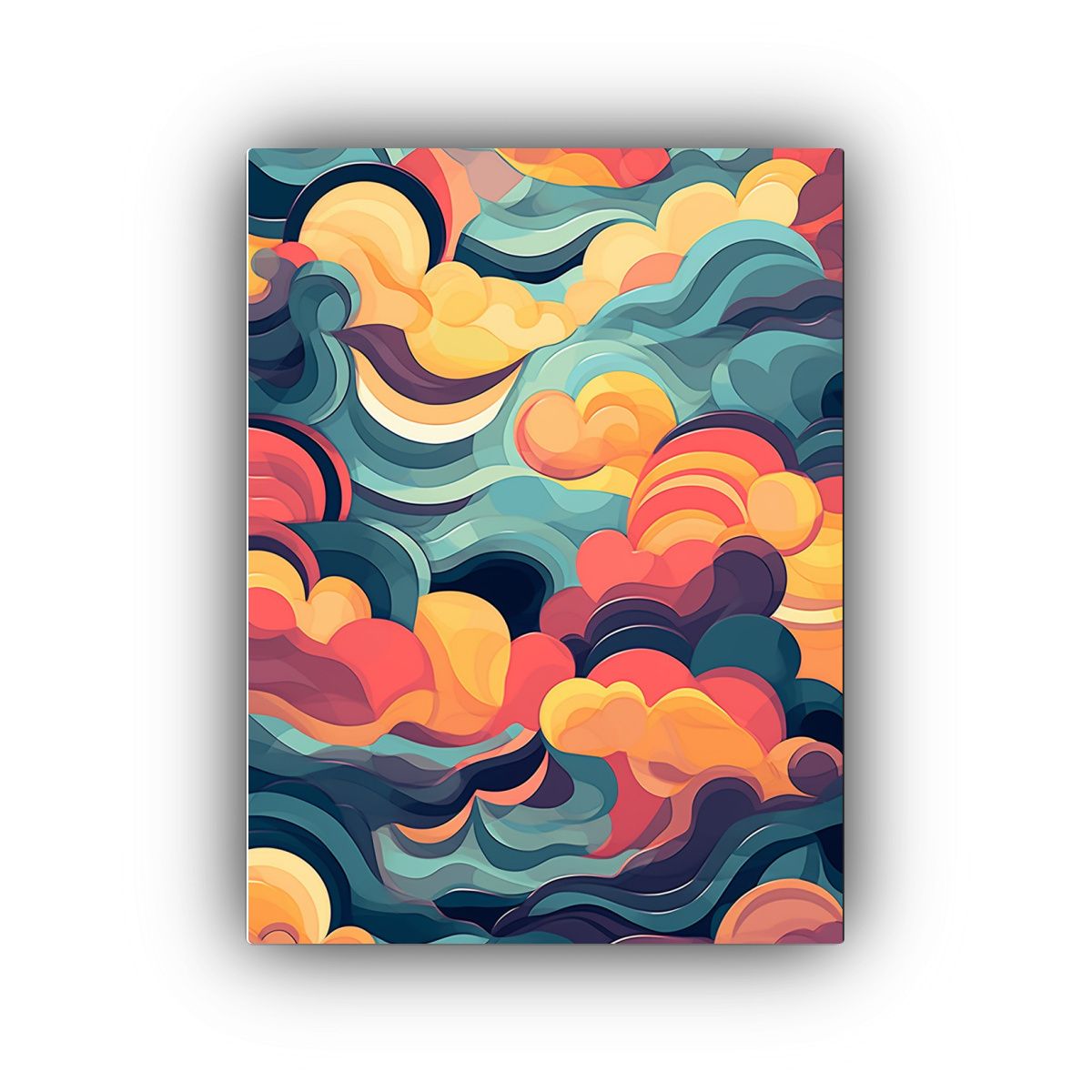 GENERICO - Lienzo Decoración Abstracta Inspirada En Sueños 80x120 Cm.