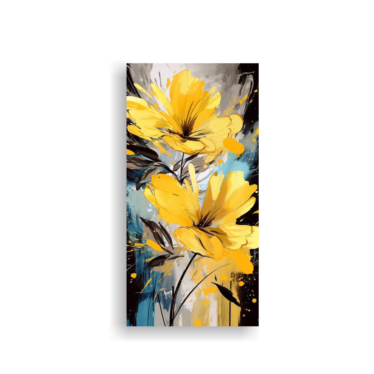 GENERICO - Lienzo Impreso Mágico Ambiente Neonoir Amarillo 70x140 Cm