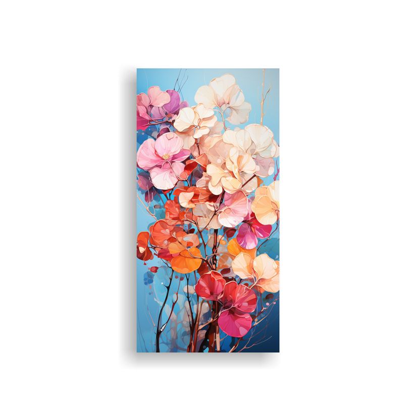 GENERICO - Cuadro Tela Vintage árbol Aspen Vibrantes 30x60 Cm