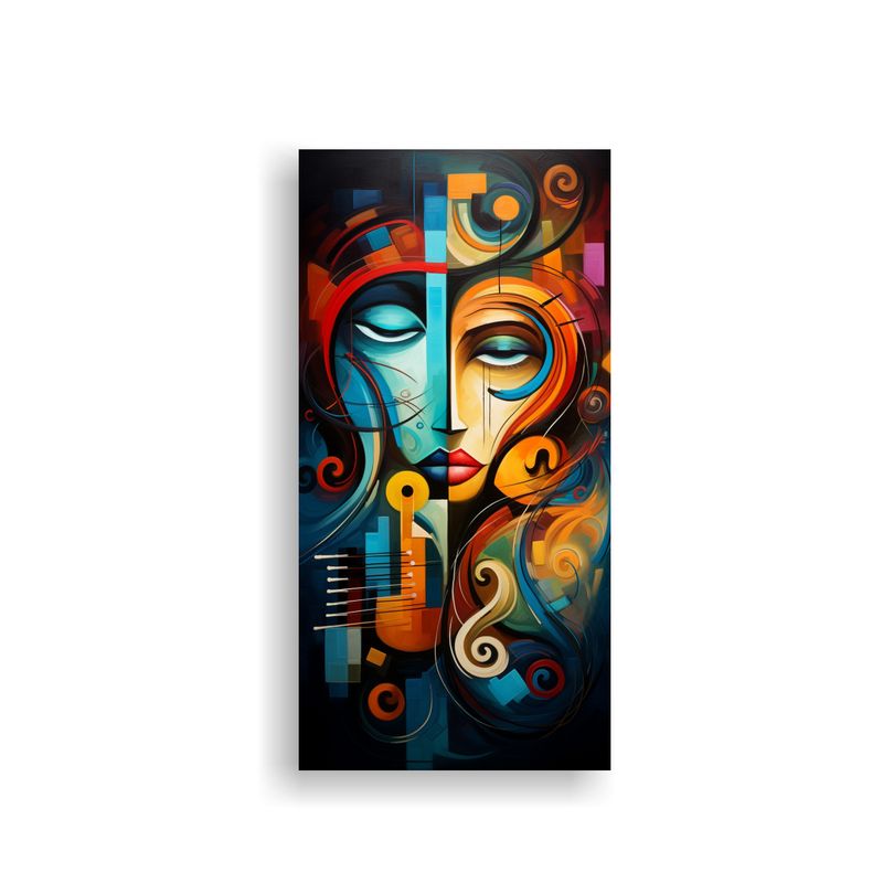 GENERICO - Pintura De Pared Abstracta Con Fusión De 30x60 Cm