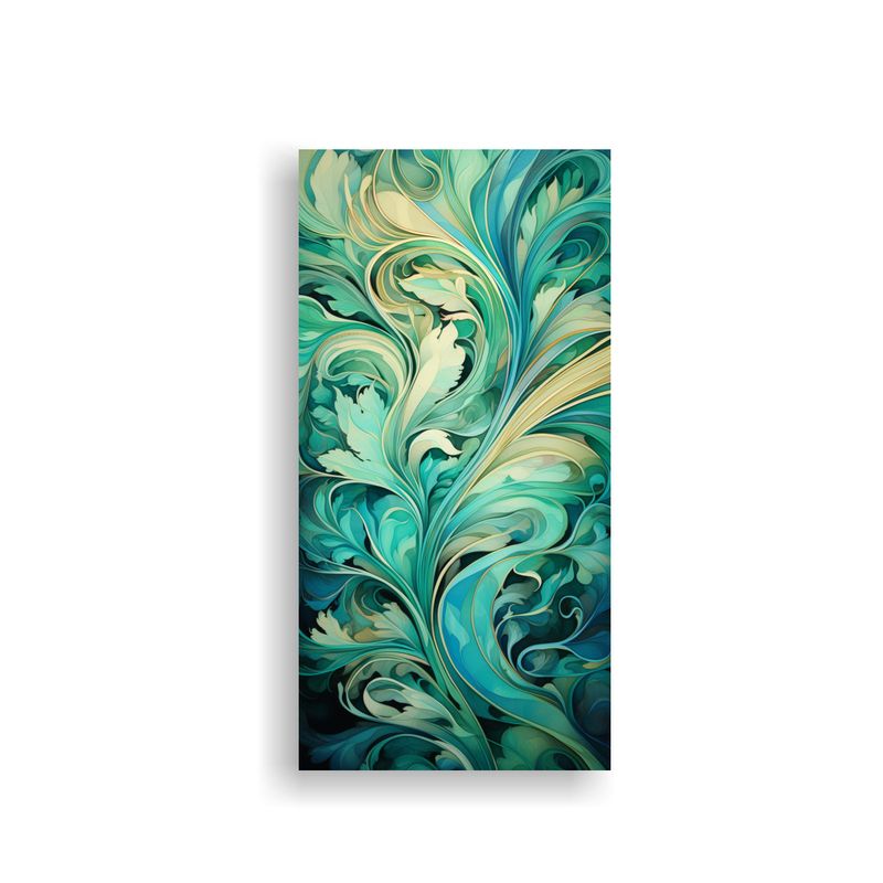GENERICO - Pintura Decorativa De Baño En Bastidor Fusión 40x80 Cm