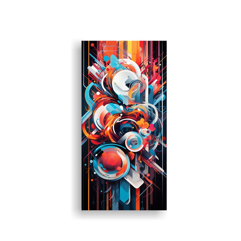 GENERICO - Pinturas Decorativas De Fusión De Patrones 80x160 Cm