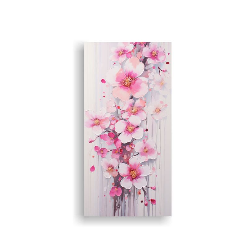 GENERICO - Lienzo Floral De Alta Calidad Con Pintura 50x100 Cm
