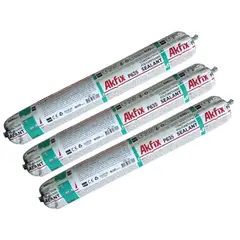 AKFIX - Pack x3 Silicona Pate Estructural Sello Poliuretano P635 600ml GRIS