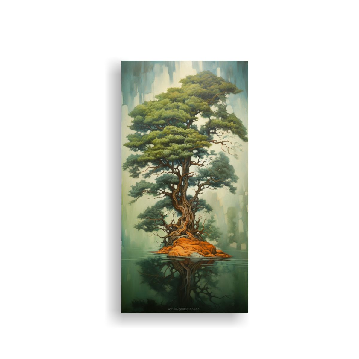 GENERICO - Cuadro Inspirador De Un Árbol De Ciprés En 70x140 Cm