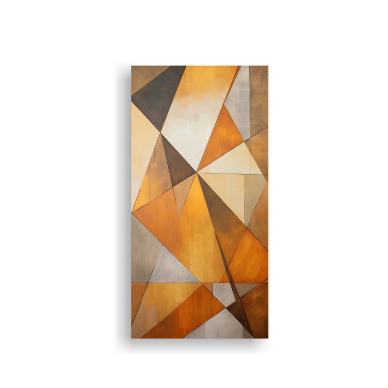 GENERICO - Poder Inspirador Del Arte Tríangulo Dorado En 60x120 Cm