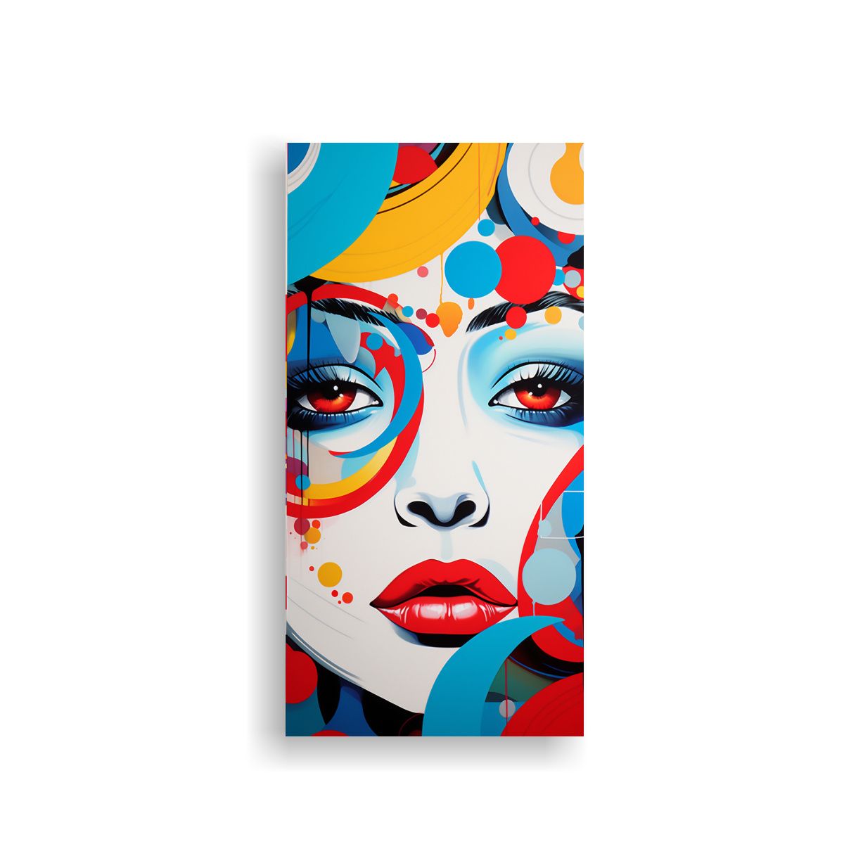 GENERICO - Cuadro Abstracta Fusionada De Pop Art Y Colores 50x100 Cm