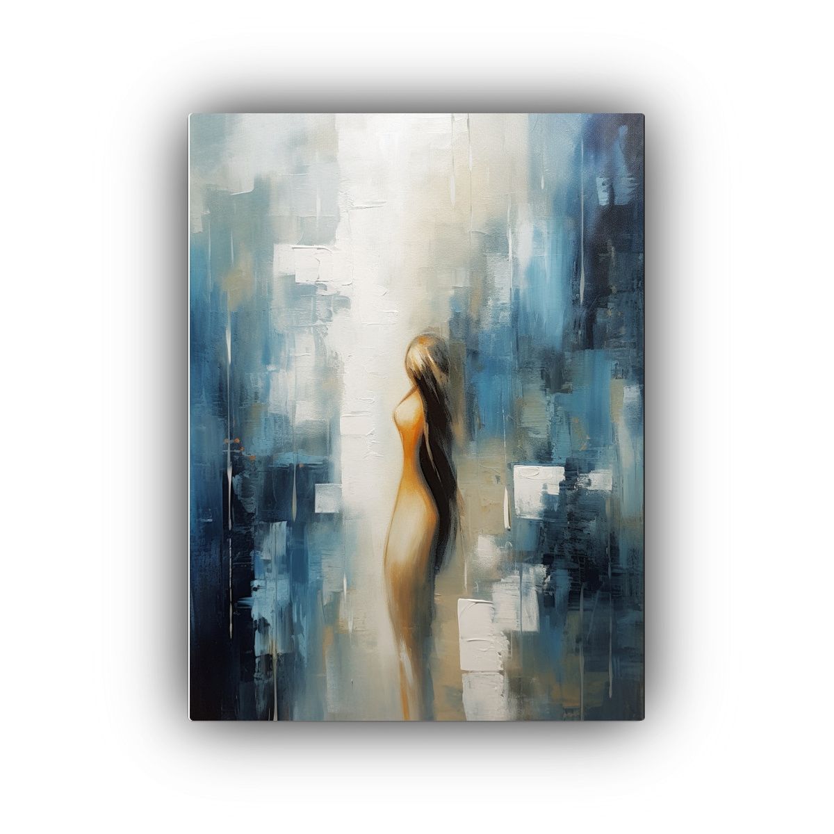 GENERICO - Pintura Abstracta Realismo En óleo De Pinceladas 80x120 Cm