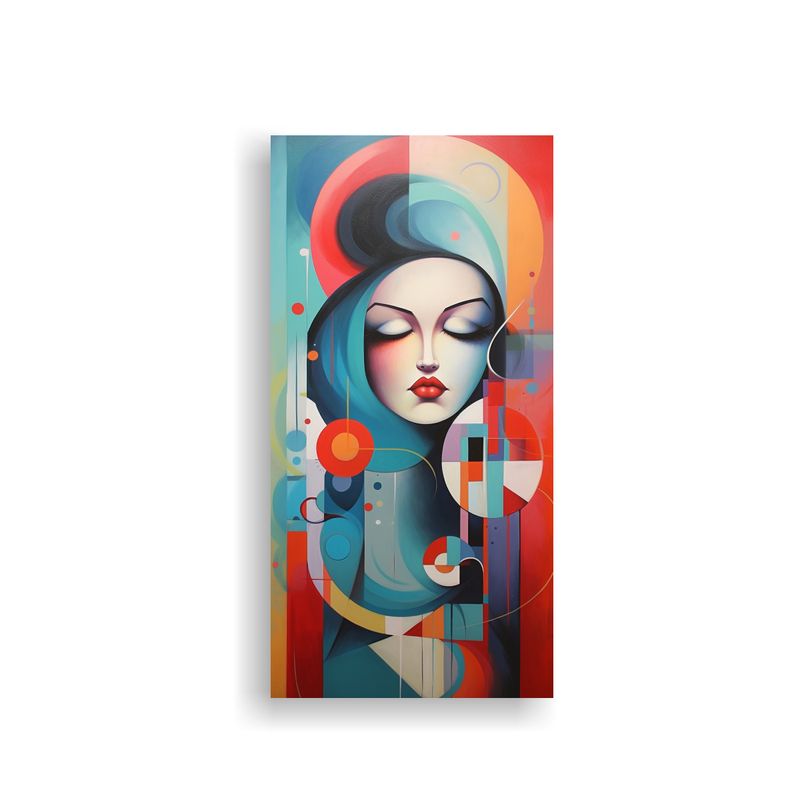 GENERICO - Cuadros Abstractos Con Figuras Geométricas 30x60 Cm