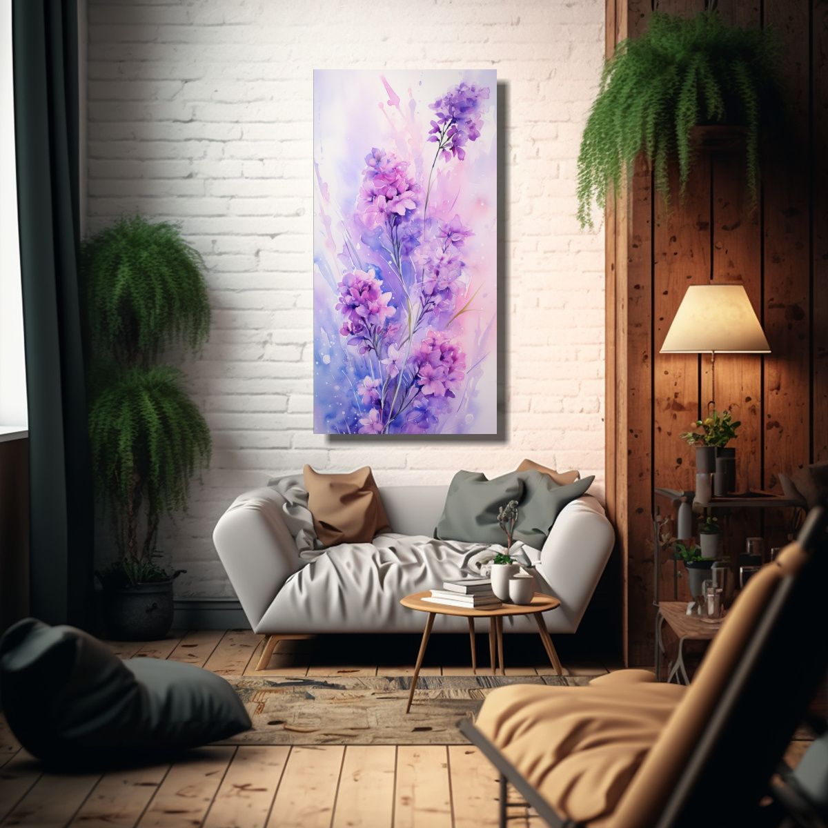 GENERICO - Cuadro Decorativo Lienzo Dibujo Mágico Abstracto 30x60 Cm