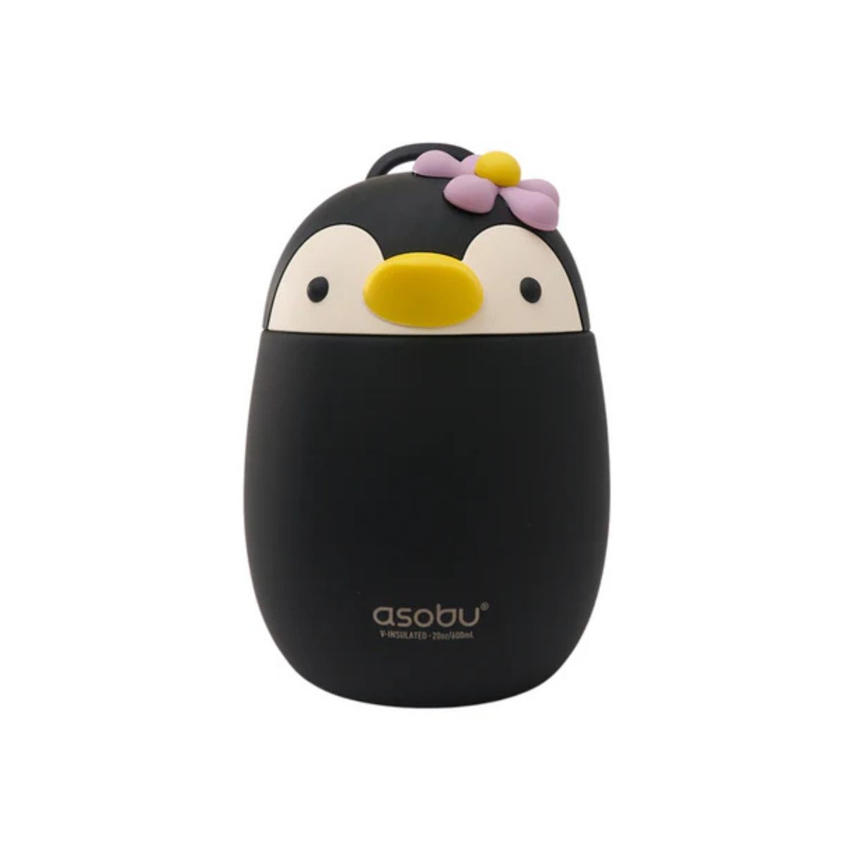 ASOBU - Termo Comida Bestie Foods Pinguino Asobu Negro-Blanco
