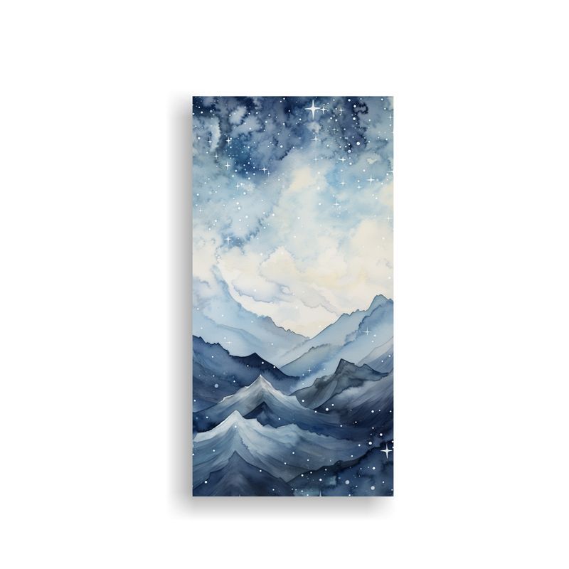 GENERICO - Cuadro Decorativo De Paisaje Montañoso Con 50x100 Cm