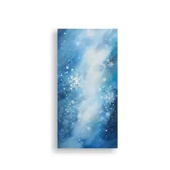 GENERICO - Pintura Abstracta Dinámica De Una Tormenta De 30x60 Cm