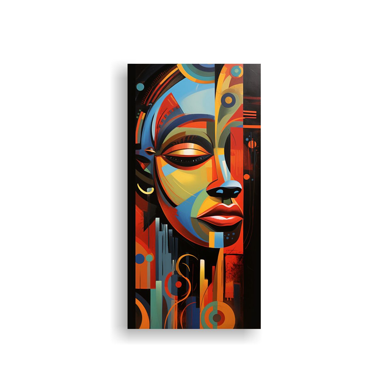 GENERICO - Cuadros Africanos Modernos En Lienzo Estilo 20x40 Cm