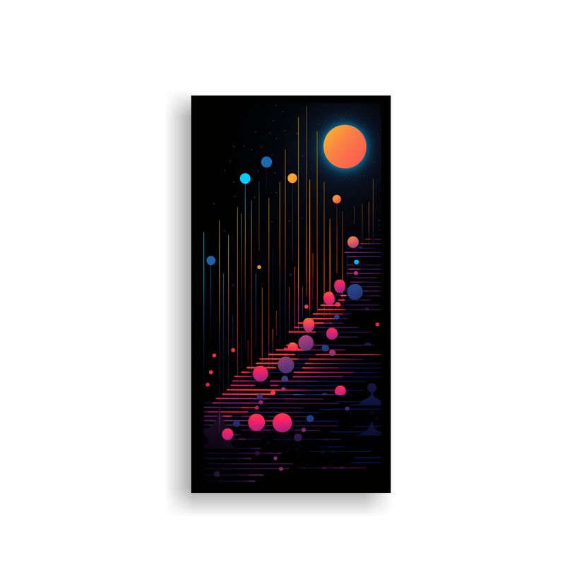 GENERICO - Pintura Decorativa Cuadro Expresión Impacto 50x100 Cm