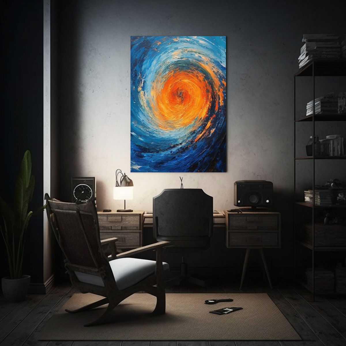 GENERICO - Cuadro Inspirador Full Color Jim Remolino De 80x120 Cm