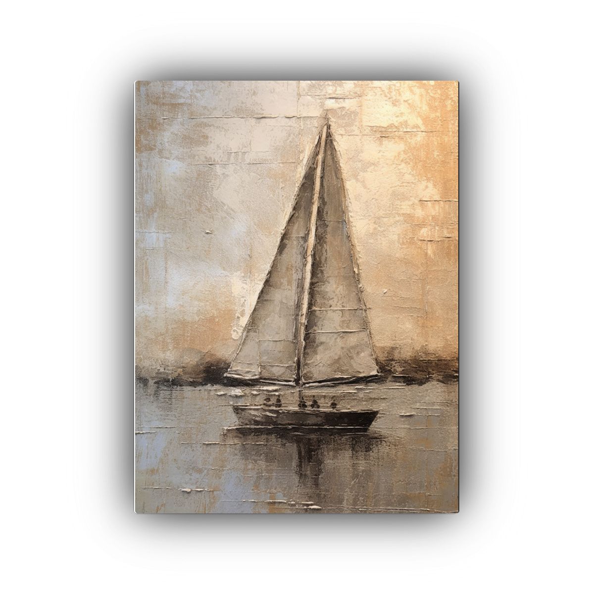 GENERICO - Cuadro De Decoración Movimiento Escena Velero 80x120 Cm