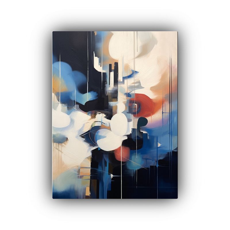 GENERICO - Cuadro Abstracto En Bastidor Anton Artwork De 80x120 Cm