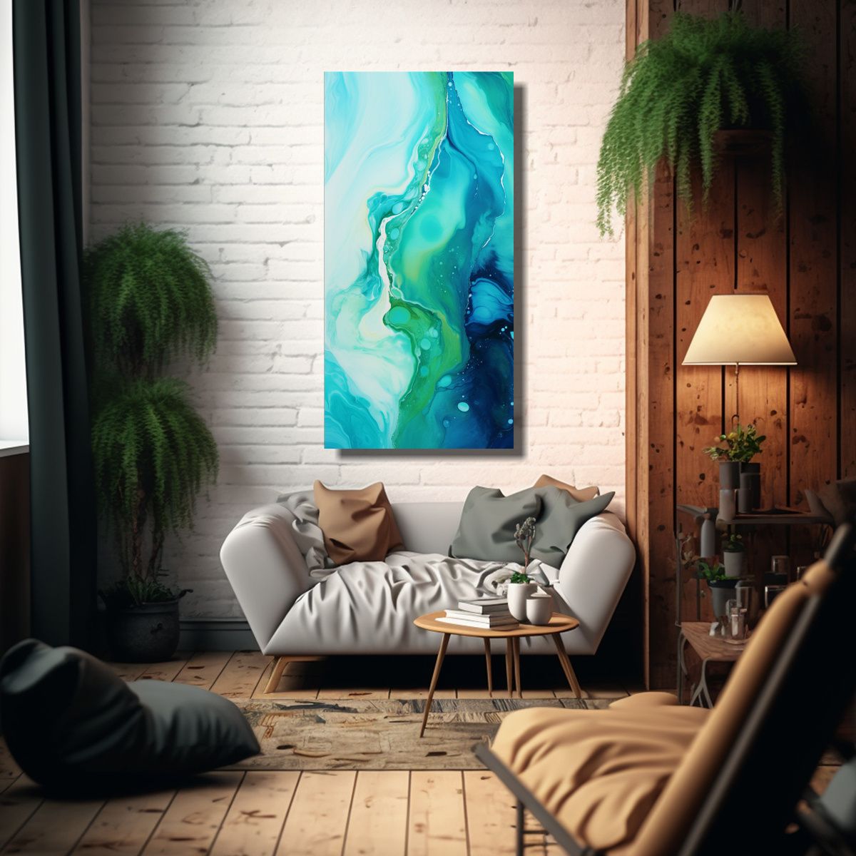 GENERICO - Pinturas Decorativas De Canva Impreso Armonía En 50x100 Cm