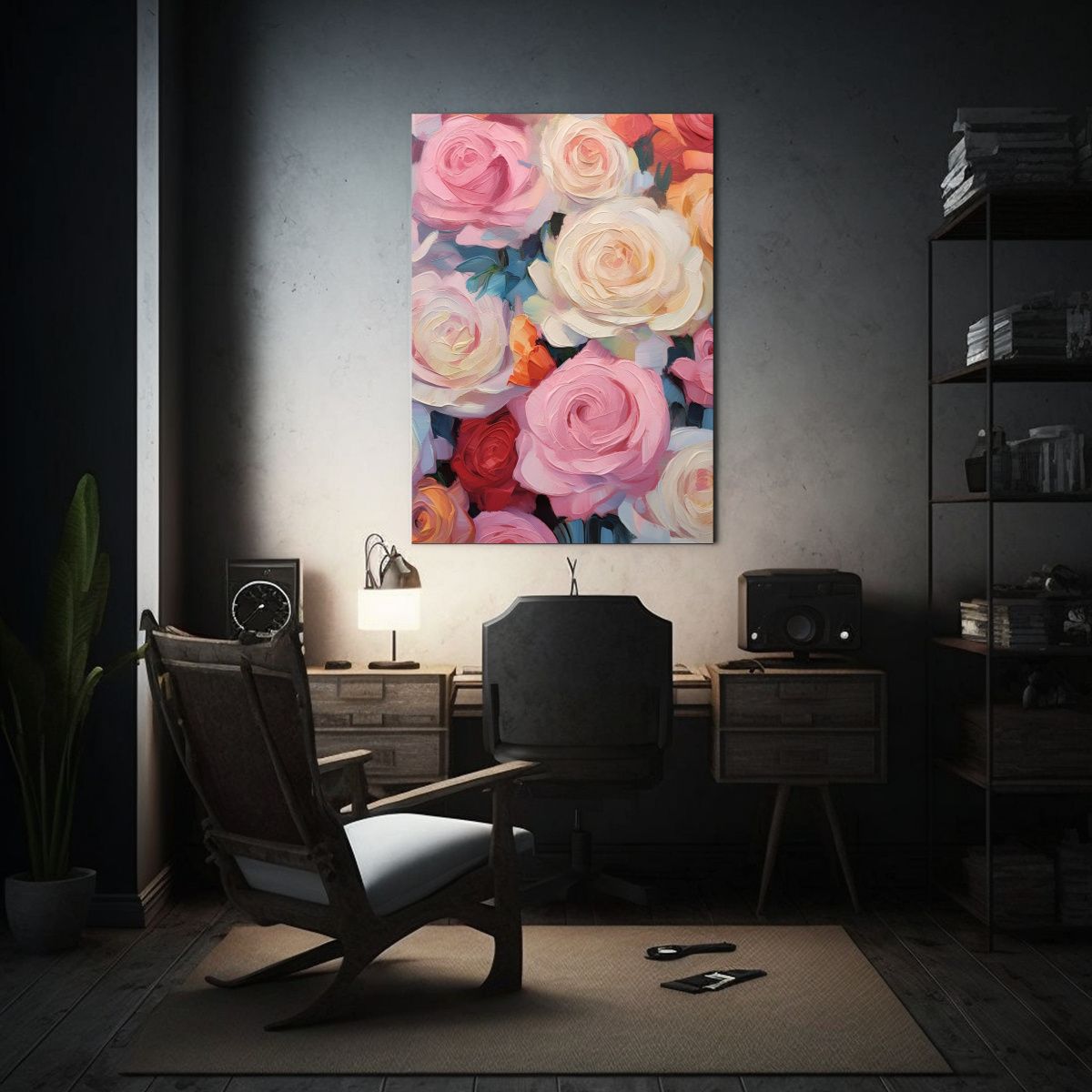 GENERICO - Cuadro Forma Calidez Estilo Impresionista Con 80x120 Cm