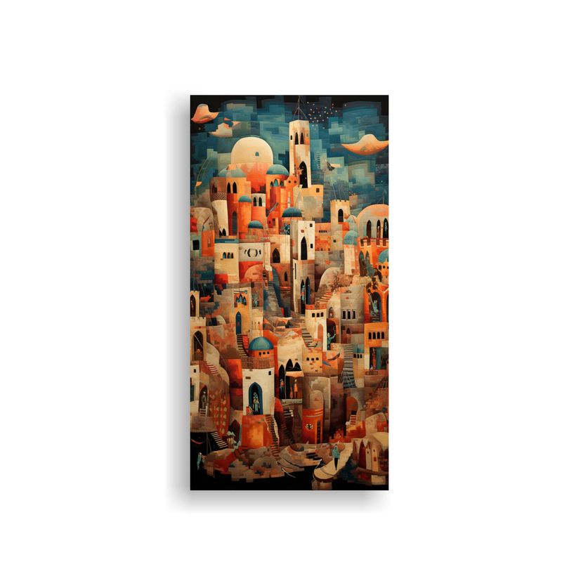 GENERICO - Pintura De Lienzo De Tela Estética Abstracta 60x120 Cm
