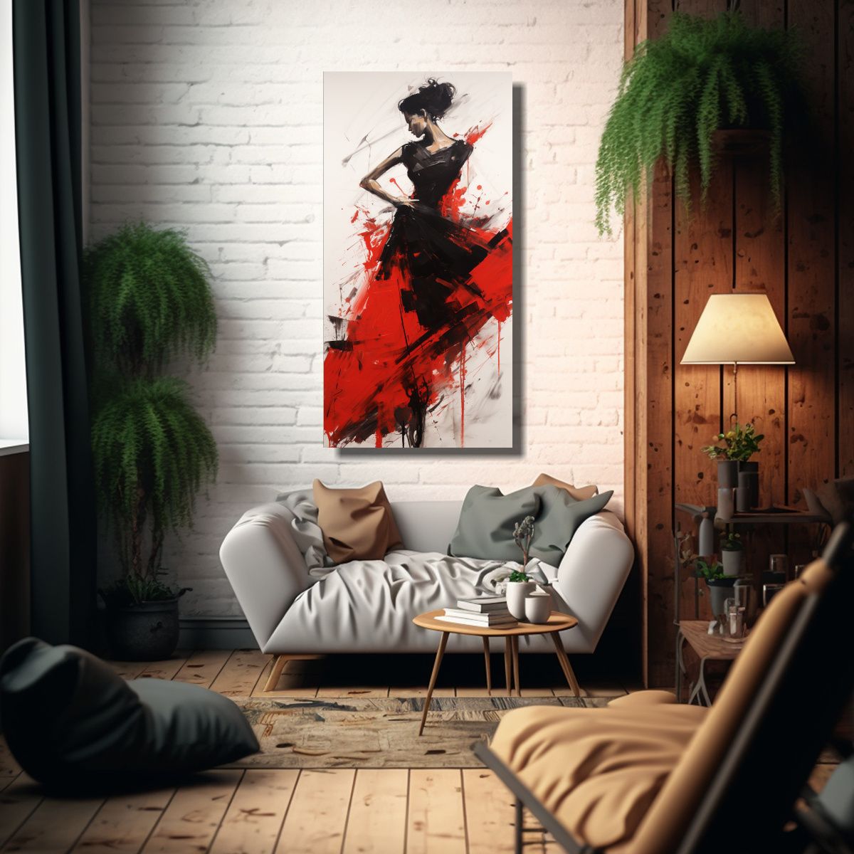 GENERICO - Pinturas Decorativas Que Capturan La Energía 40x80 Cm.