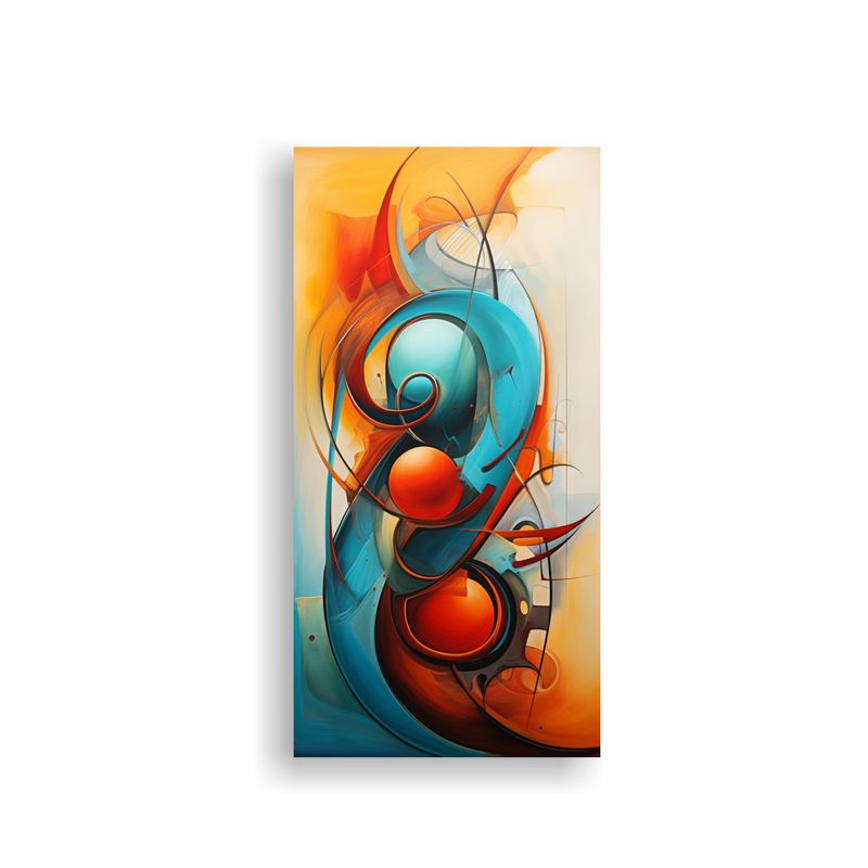 GENERICO - Cuadro Abstracto Impreso En Lienzo Para 50x100 Cm