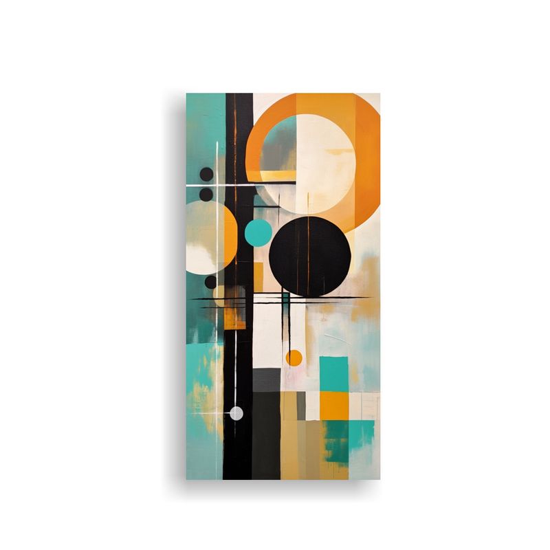 GENERICO - Pintura Abstracta Floral Conceptual Estilo 20x40 Cm