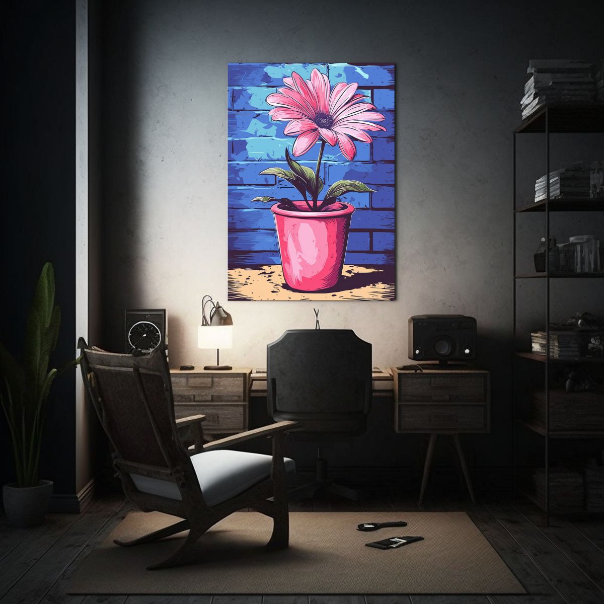 GENERICO - Cuadro Decorativo Canva Diseño Resistente Ross 80x120 Cm