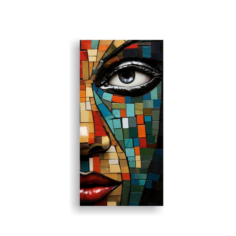 GENERICO - Cuadros Abstractos En Mosaiquismo De Madera De 80x160 Cm