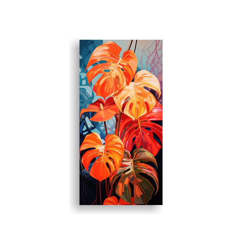 GENERICO - Pinturas De Decoración De Monstera Leaves En 60x120 Cm