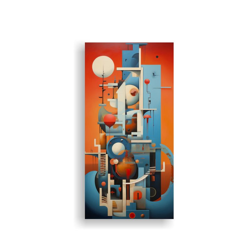 GENERICO - Cuadro En Bastidor Espectacular Gama De Colores 80x160 Cm