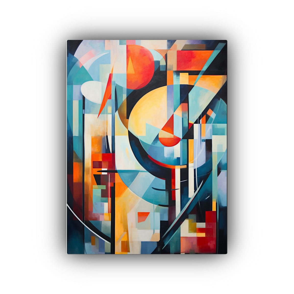 GENERICO - Cuadro Inspiración Multicolor GR Composición 80x120 Cm