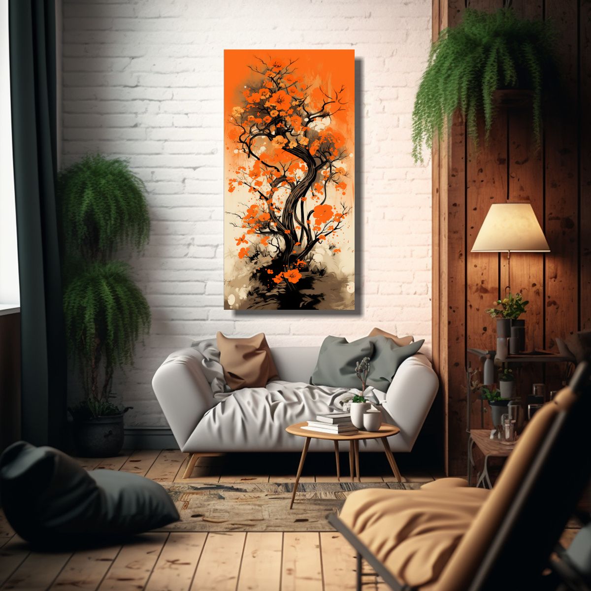 GENERICO - Pintura De Decoración En Ambiente Neonoir Del 40x80 Cm