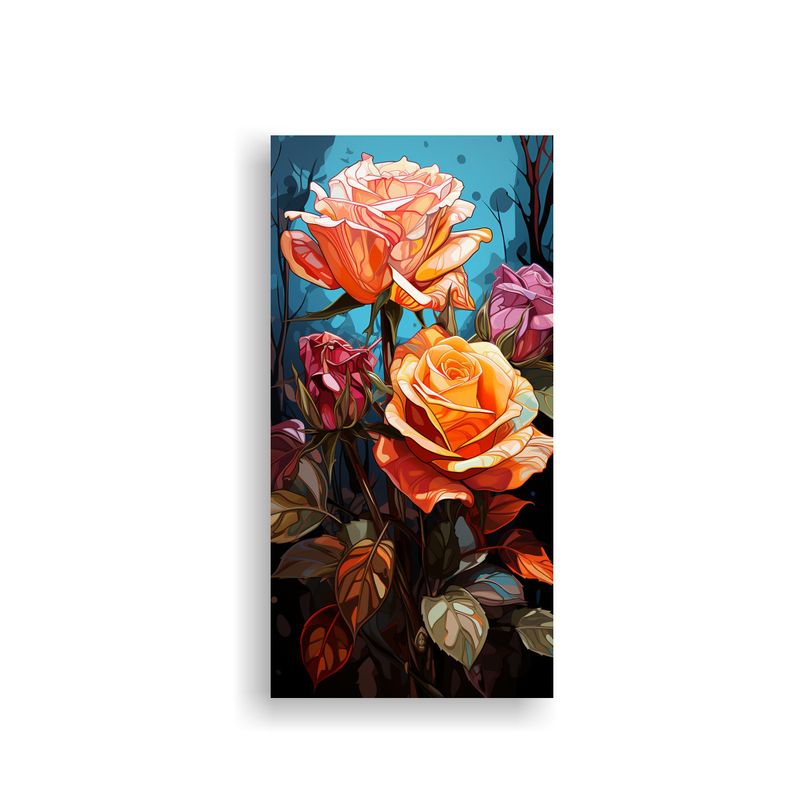 GENERICO - Pinturas Decorativas De Flores Pop Art Hibridas 60x120 Cm