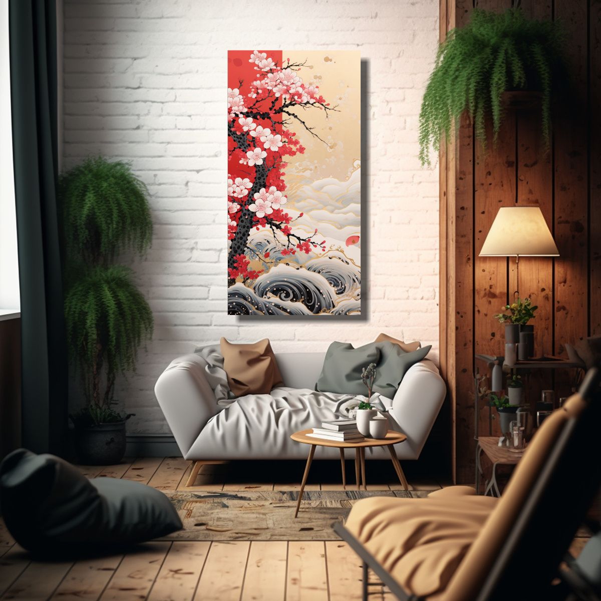 GENERICO - Cuadro Lienzo Moderno Luminosidad 20x40 Cm